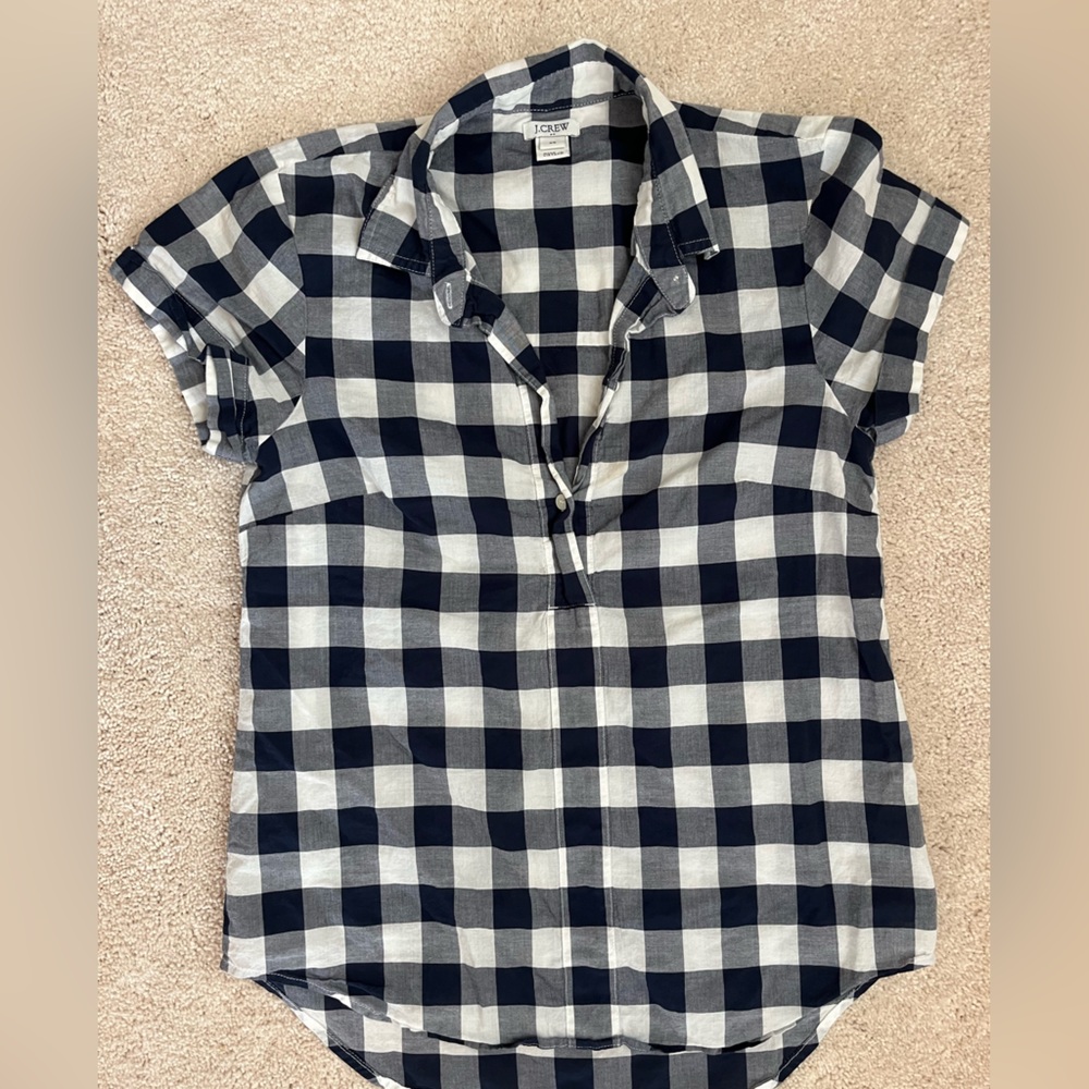 JCrew Factory Popover Blouse